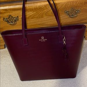 Kate Spade Tote Purse & Wallet Maroon Wine Color